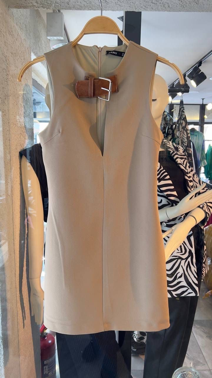 Zara style dress fustani me rripin kaf tek jaka