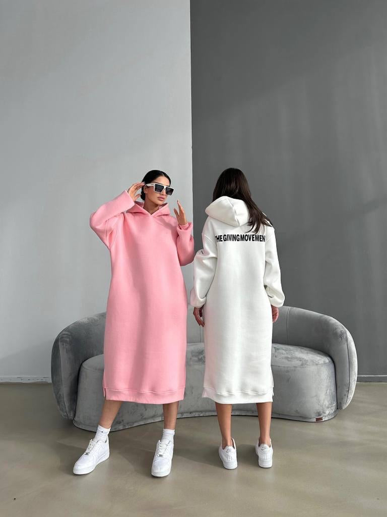 Fustan pambuk oversize me push