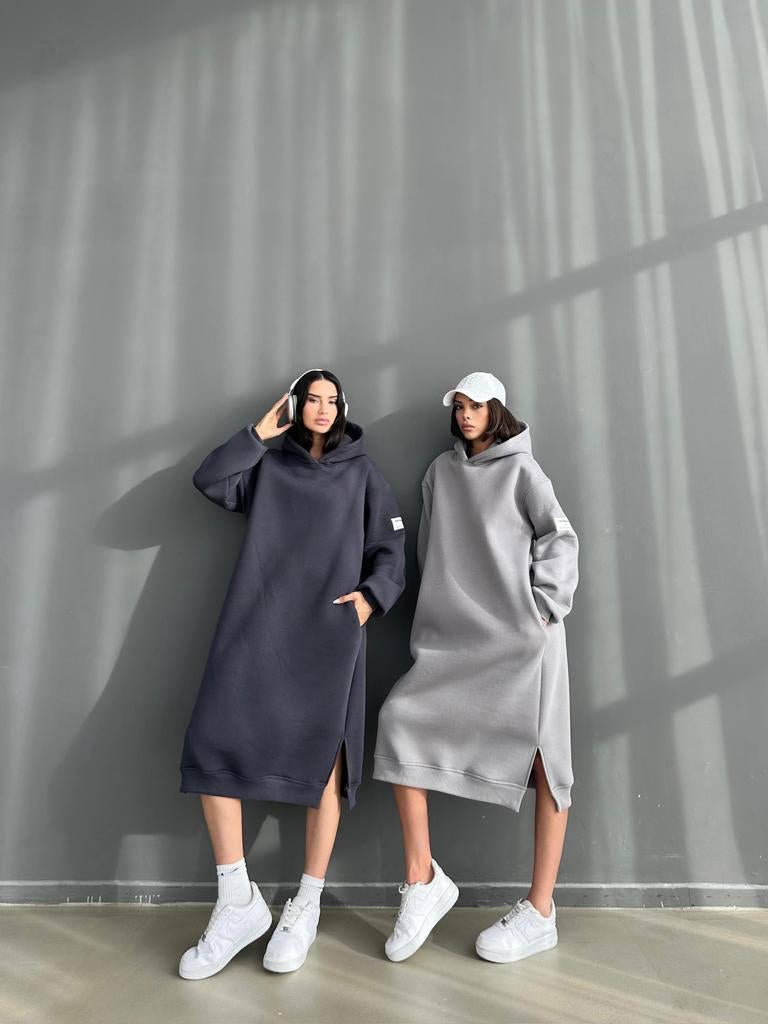 Fustan pambuk oversize me push