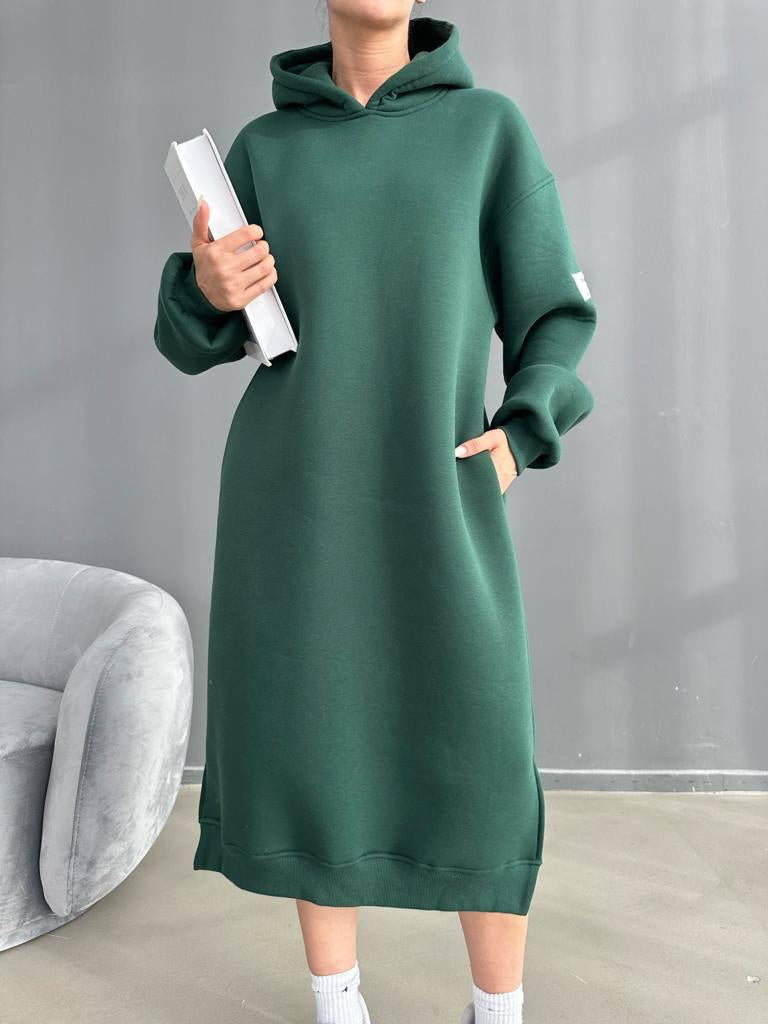 Fustan pambuk oversize me push