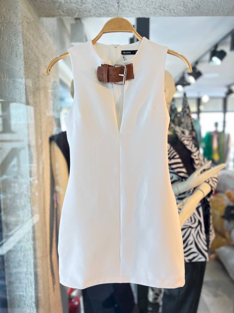 Zara style dress fustani me rripin kaf tek jaka