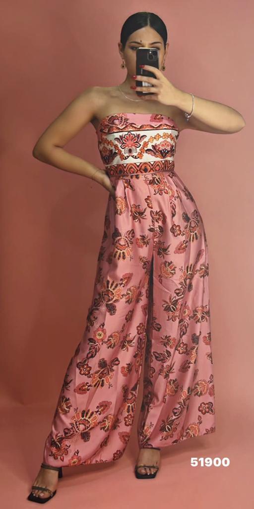 Jumpsuit saten me lule