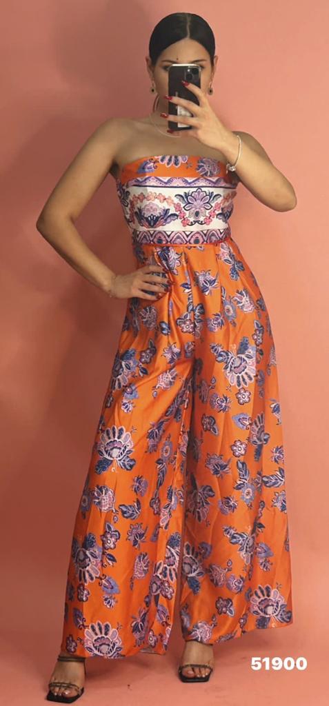 Jumpsuit saten me lule