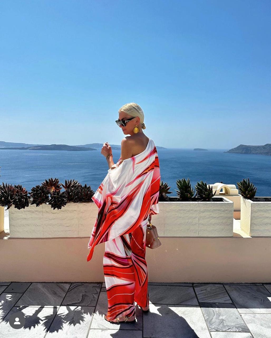 “Olivia oversize saten set”