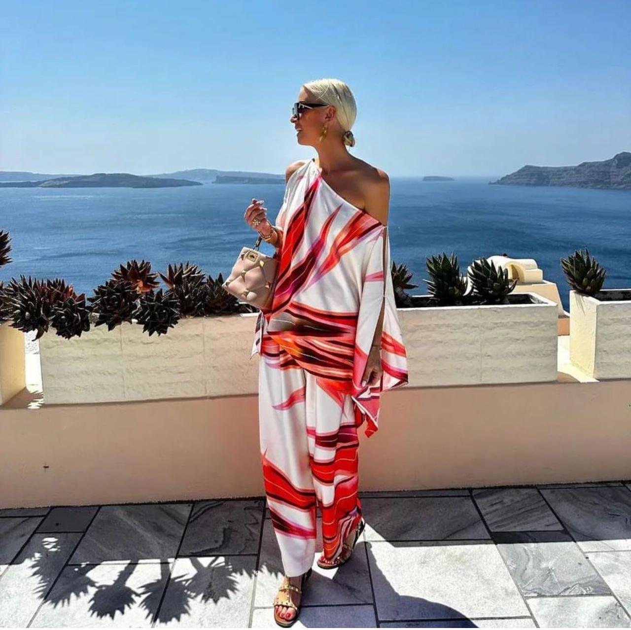 “Olivia oversize saten set”