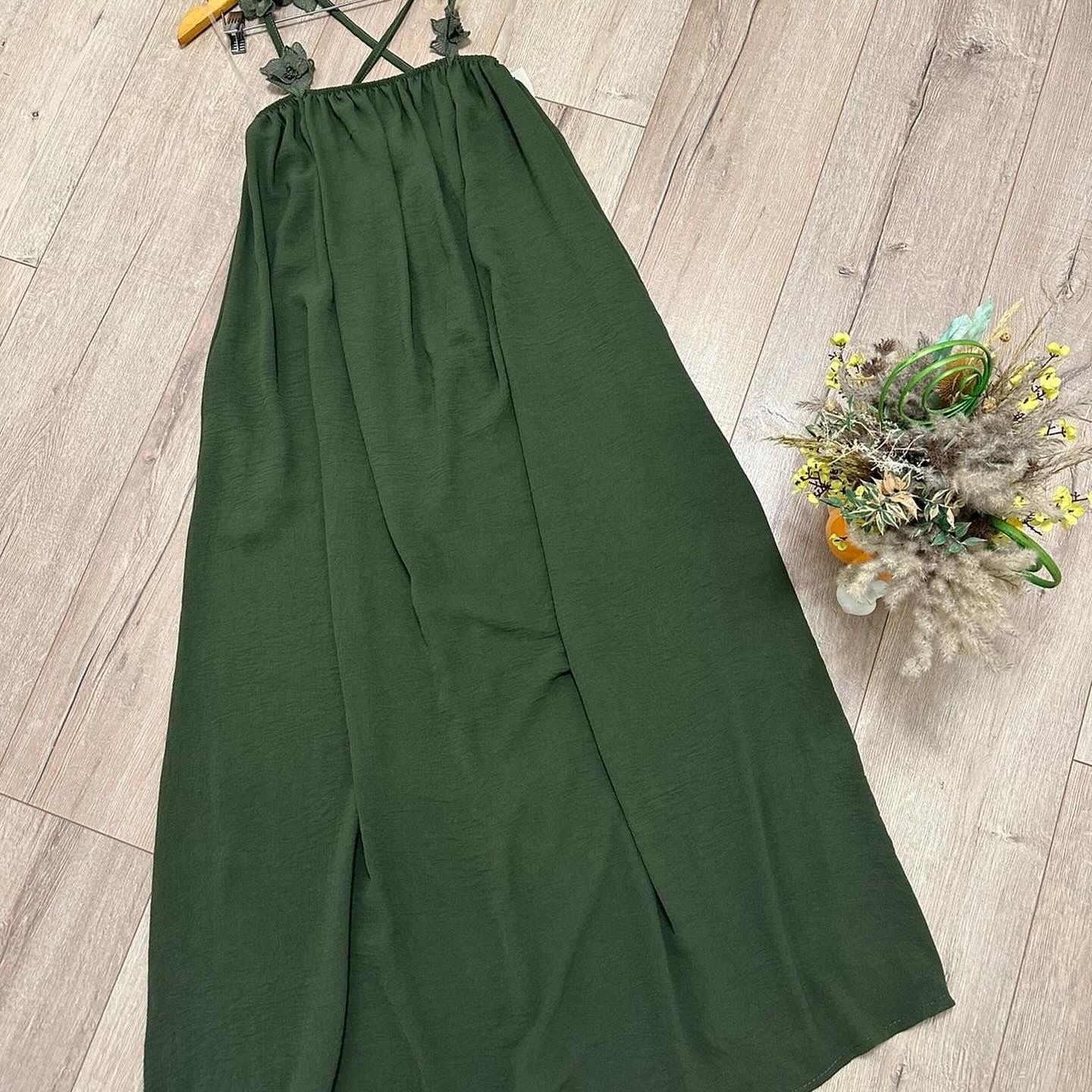 Greek vibes open back dress