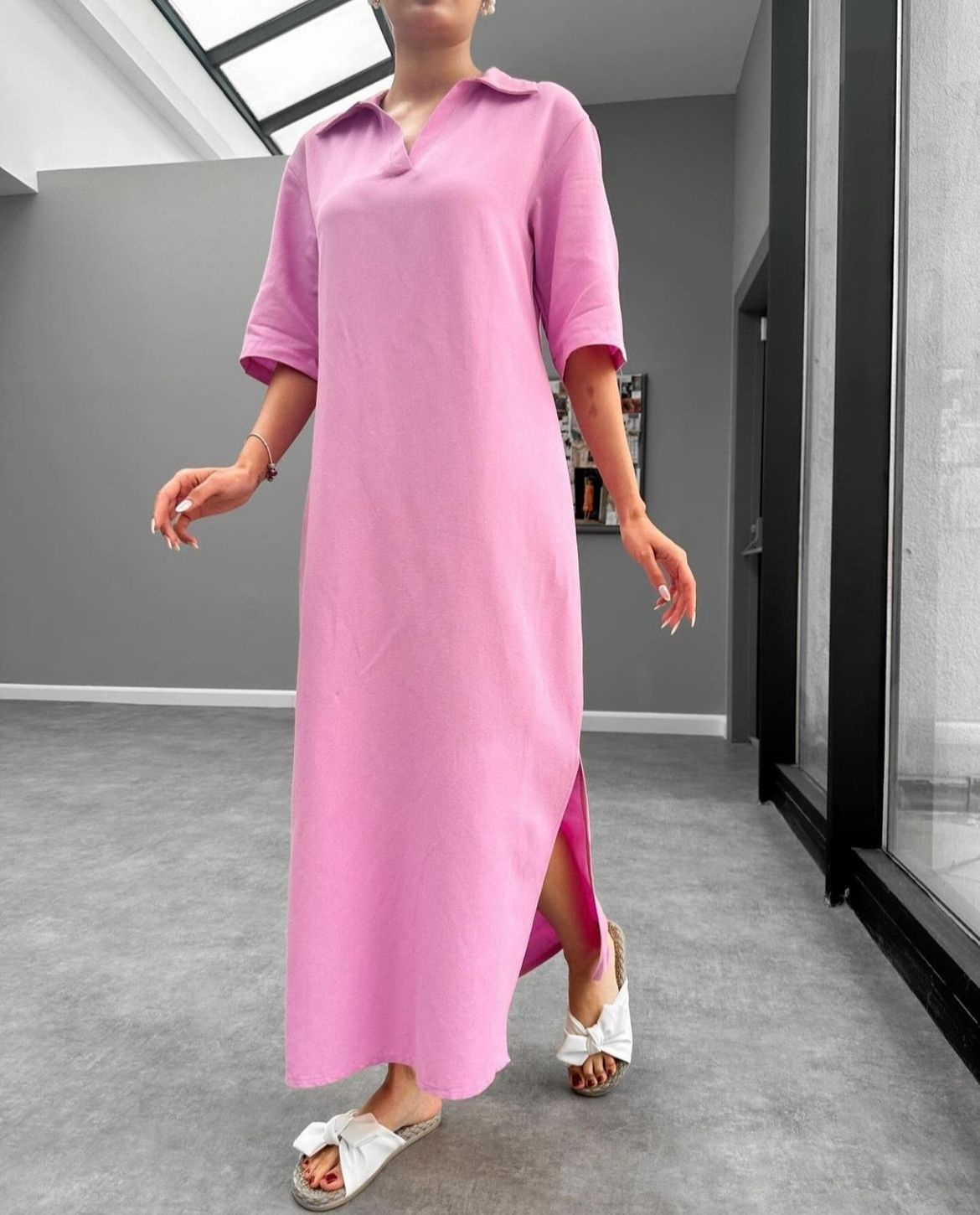 Fustan 100% lino oversize