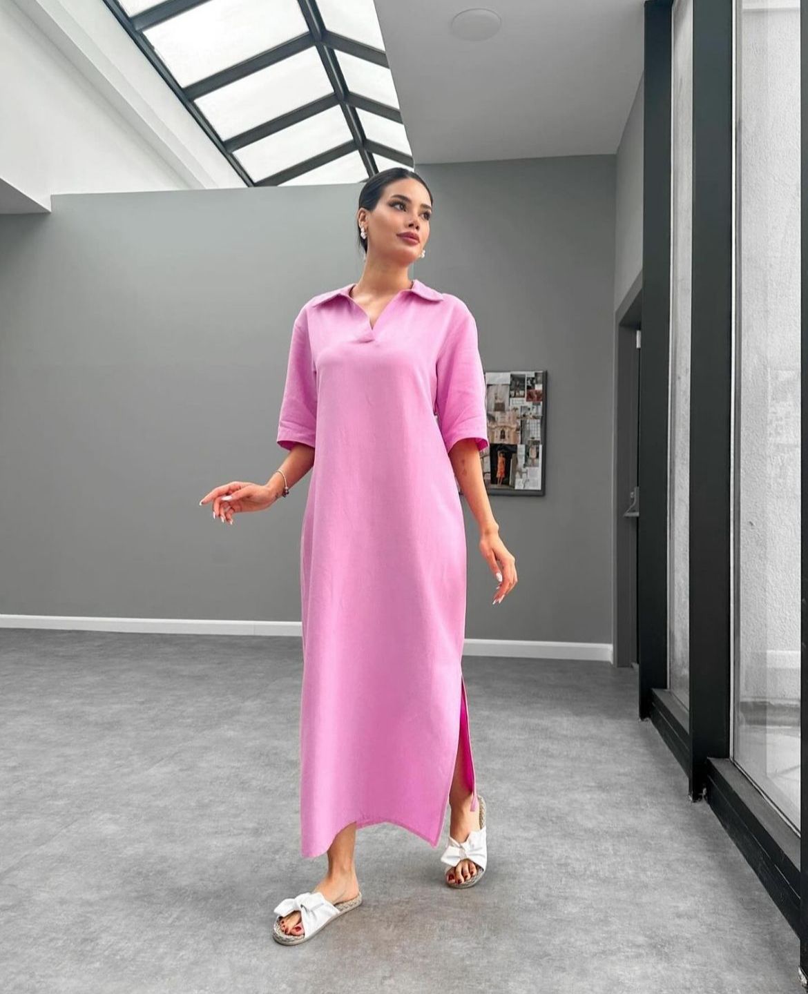 Fustan 100% lino oversize