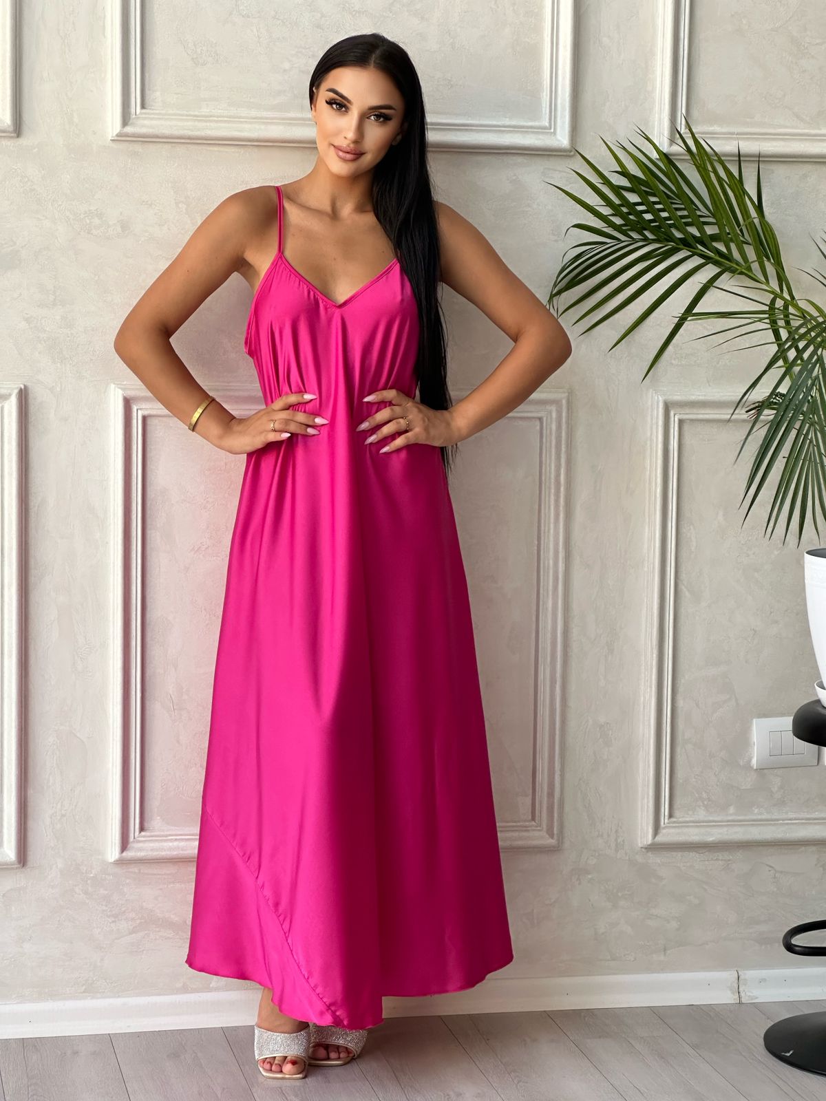 Fustane saten oversize