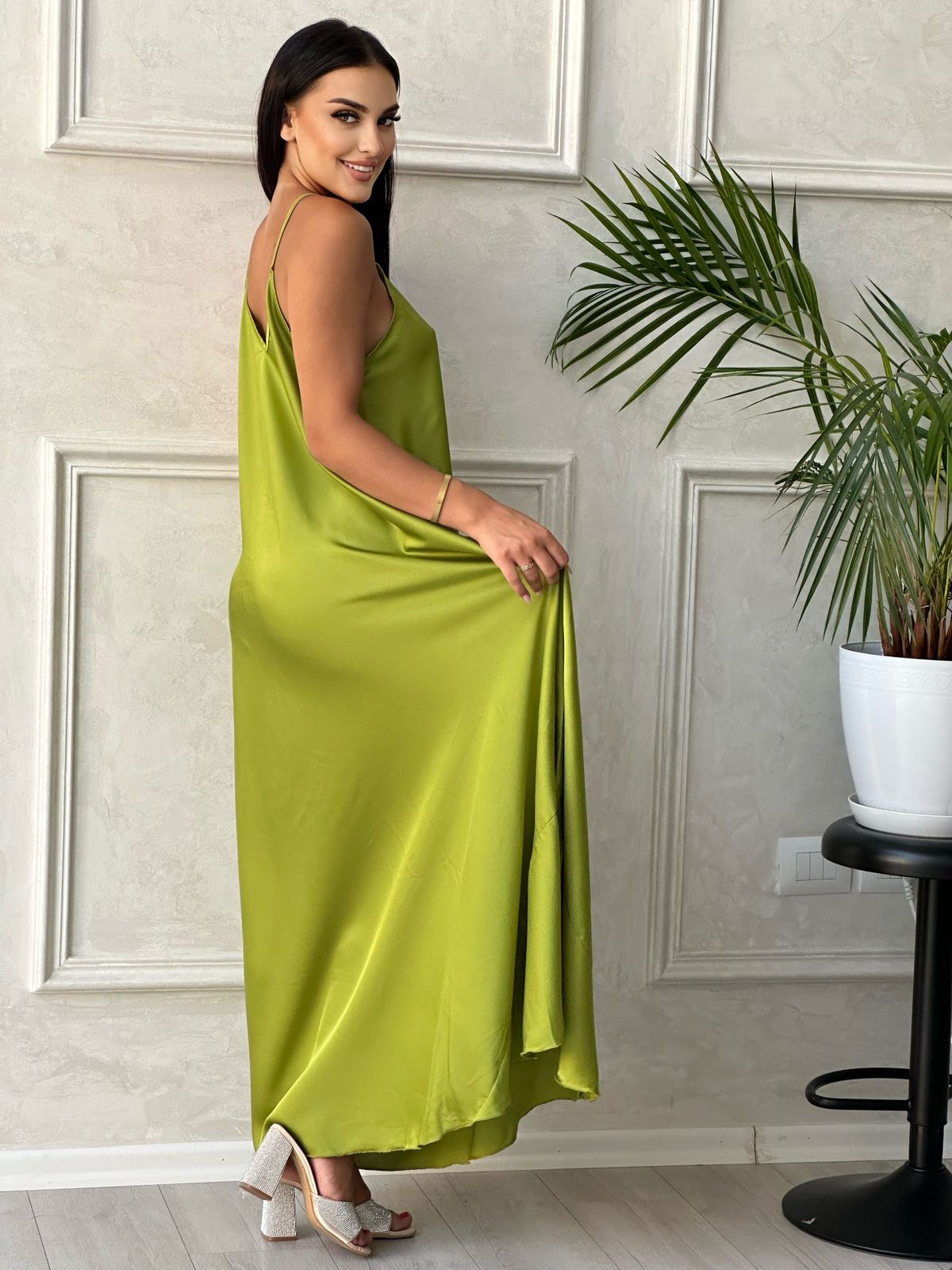 Fustane saten oversize