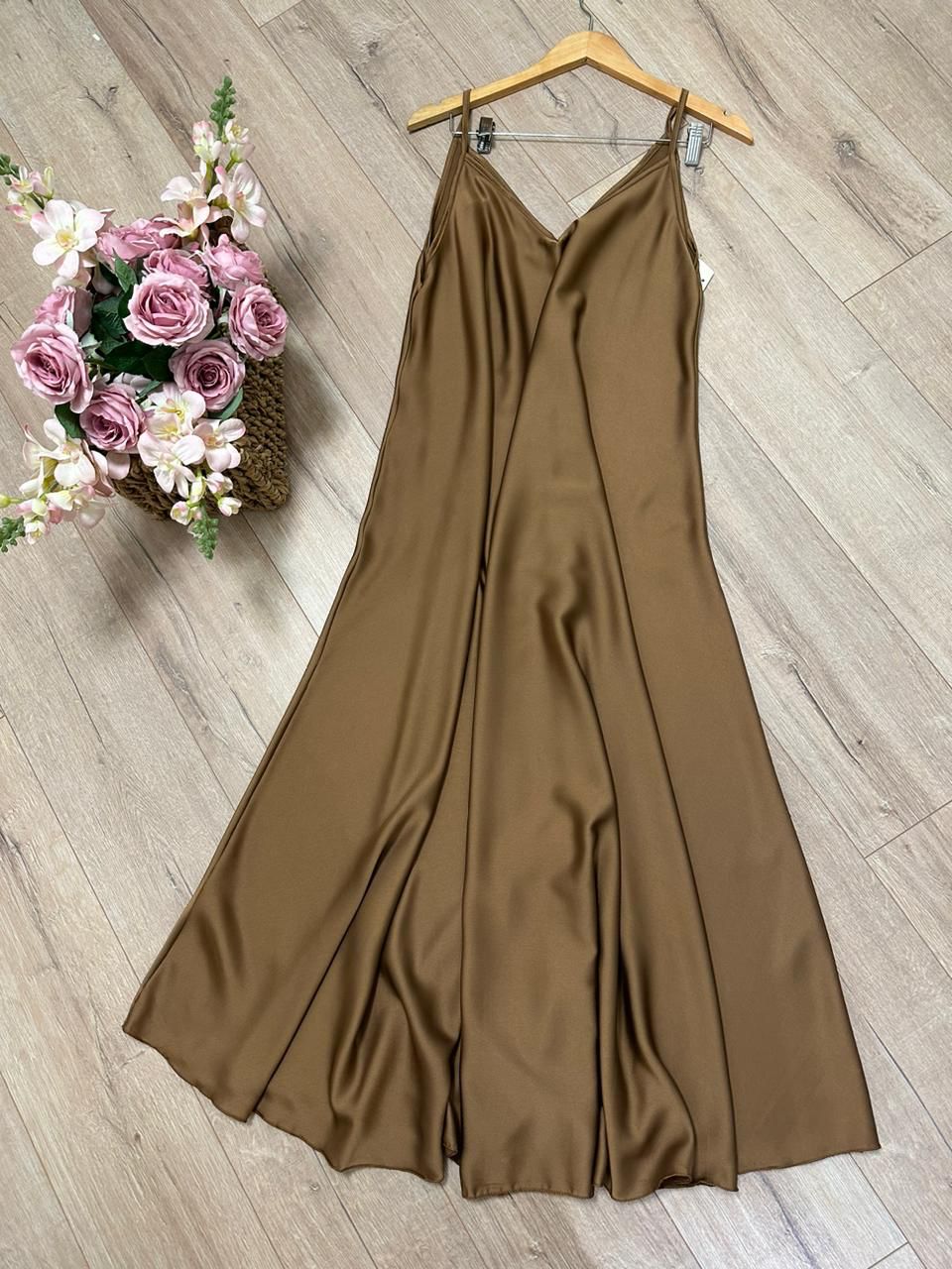Fustan saten oversize