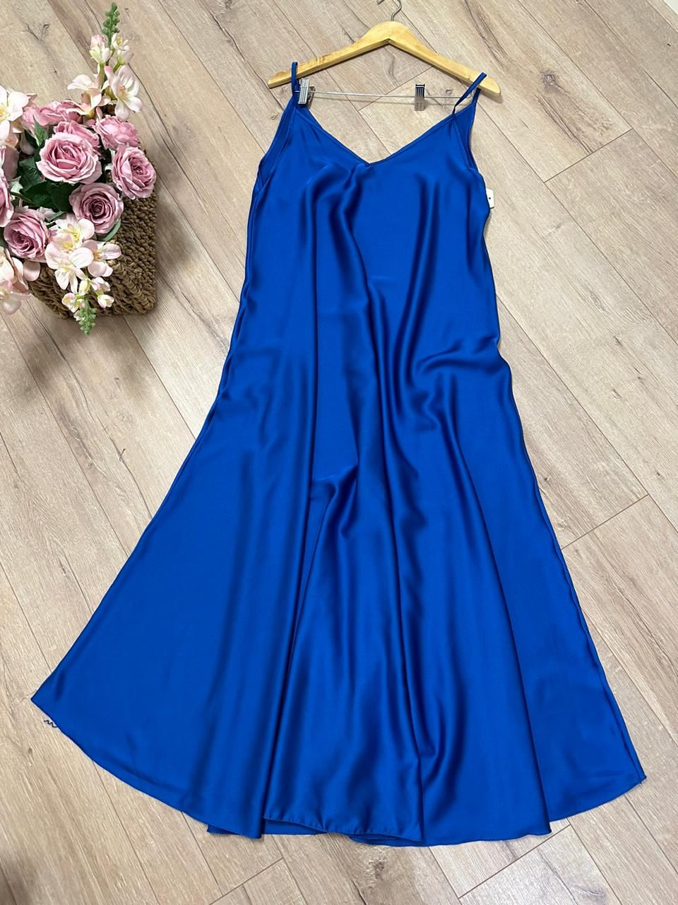 Fustan saten oversize