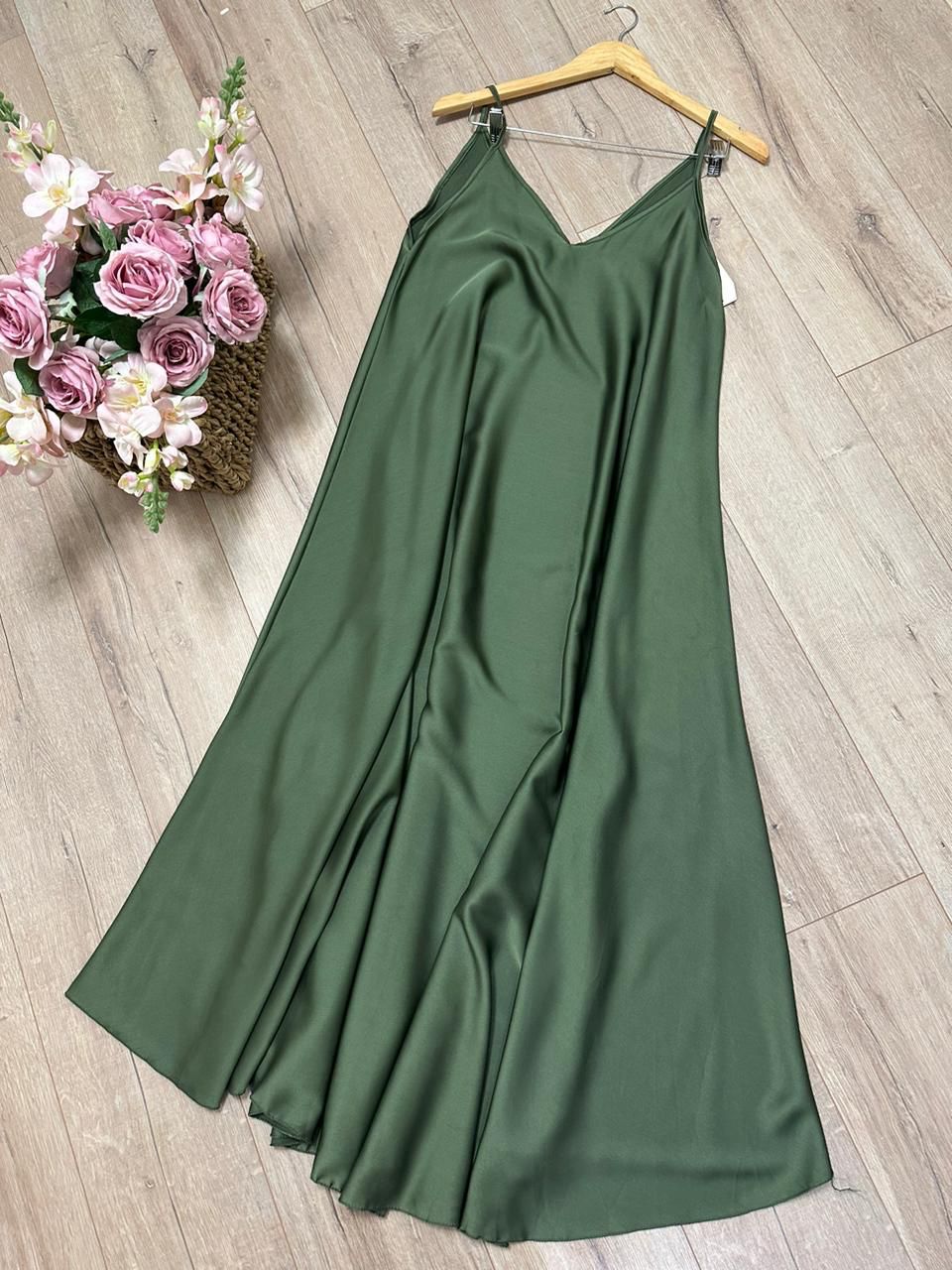 Fustan saten oversize