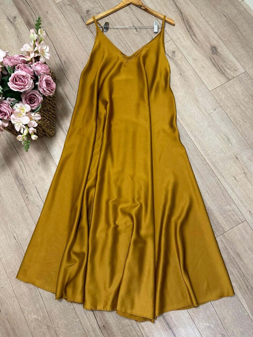 Fustan saten oversize