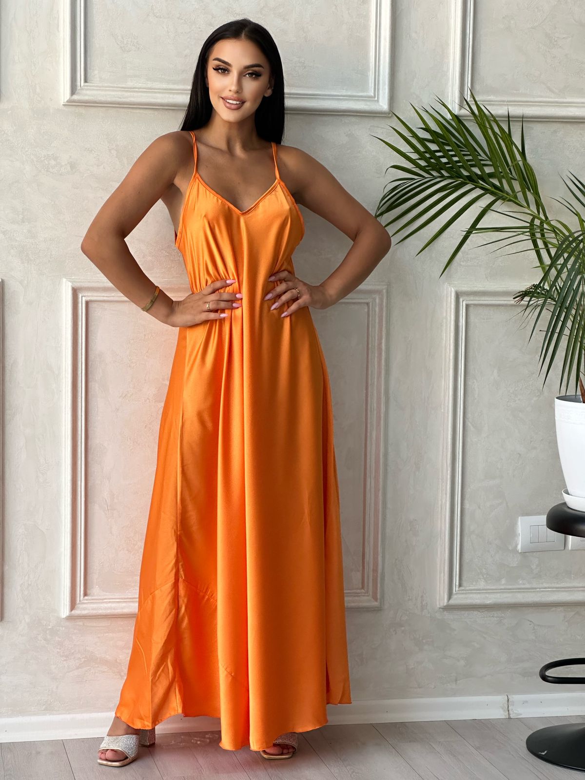 Fustane saten oversize