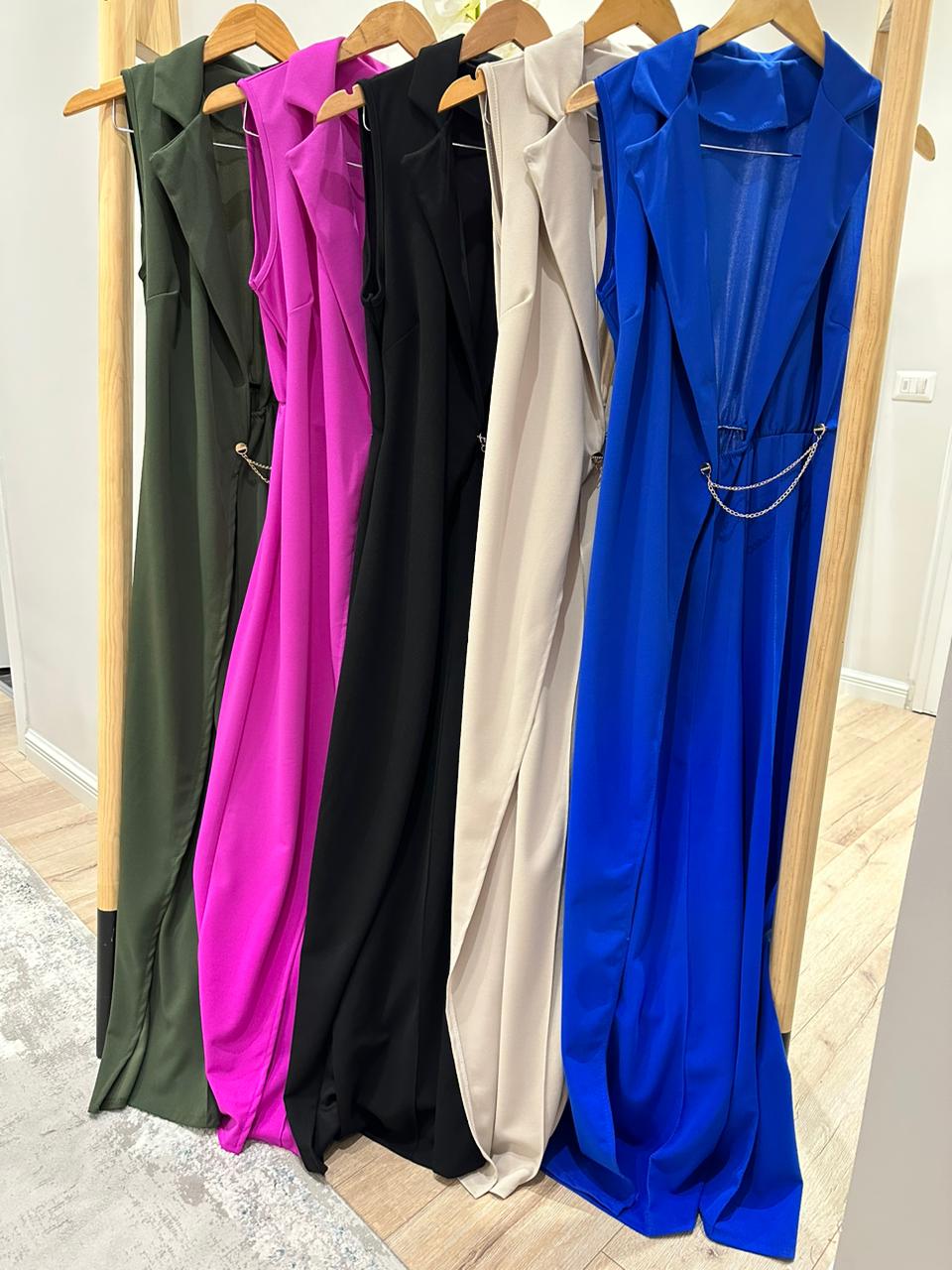 Jumpsuit me detaj metalk