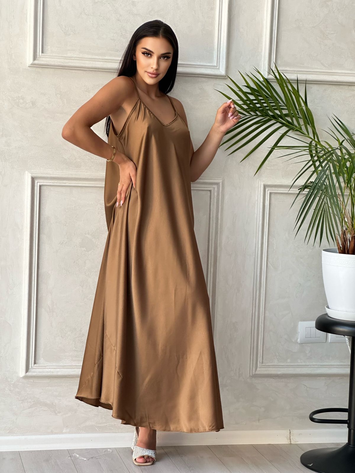 Fustane saten oversize