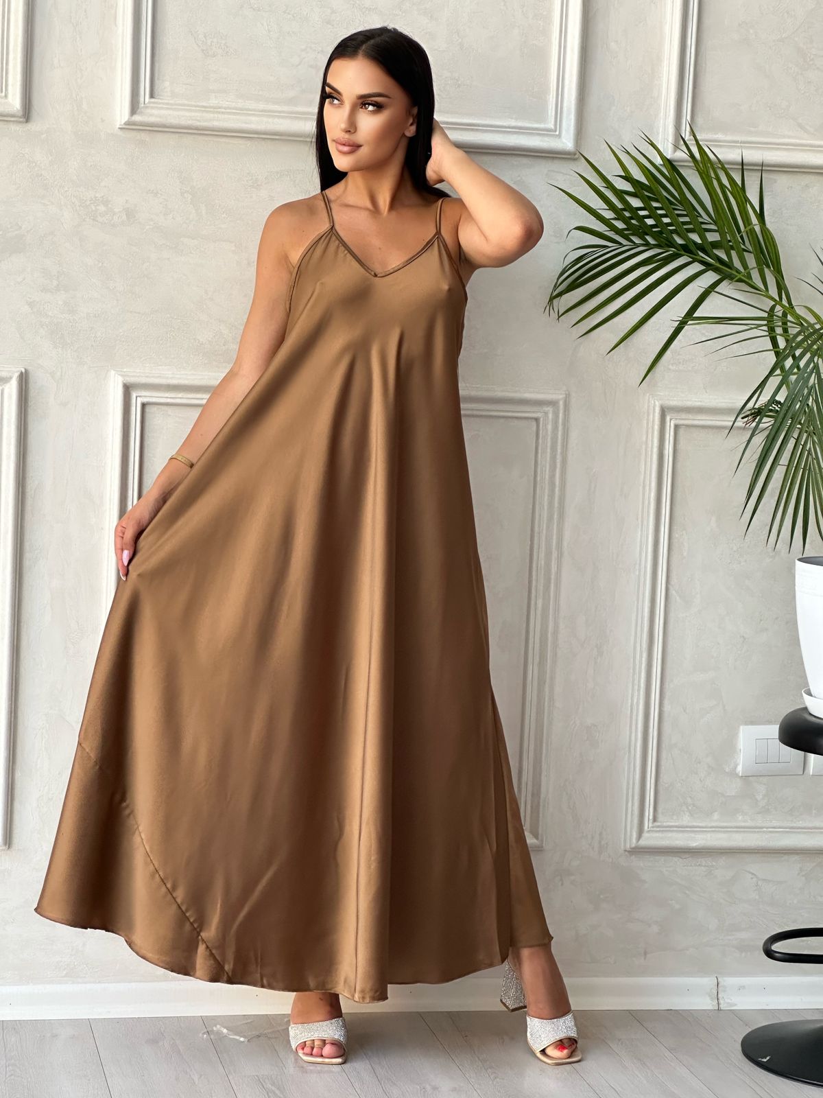 Fustane saten oversize