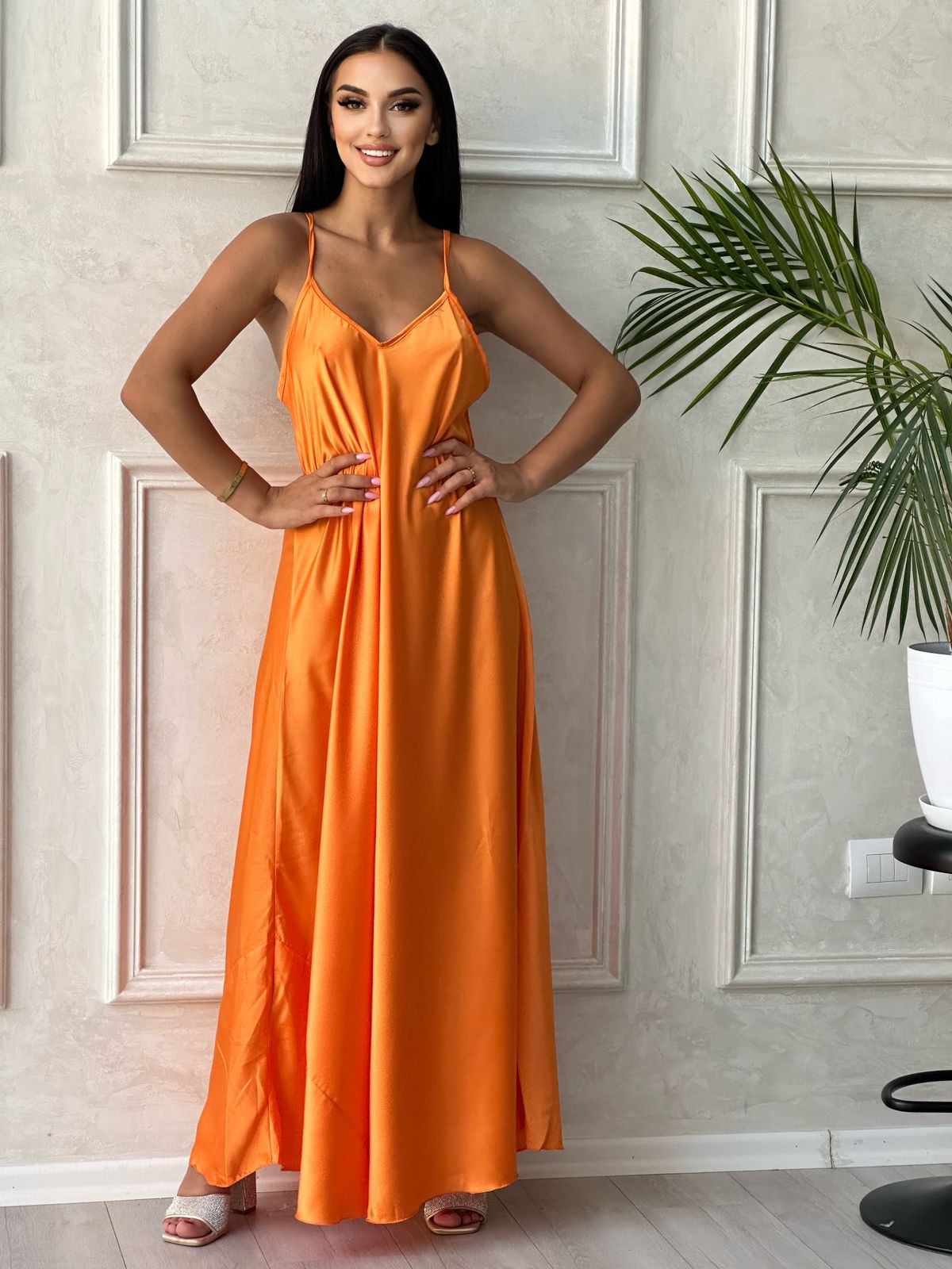 Fustane saten oversize