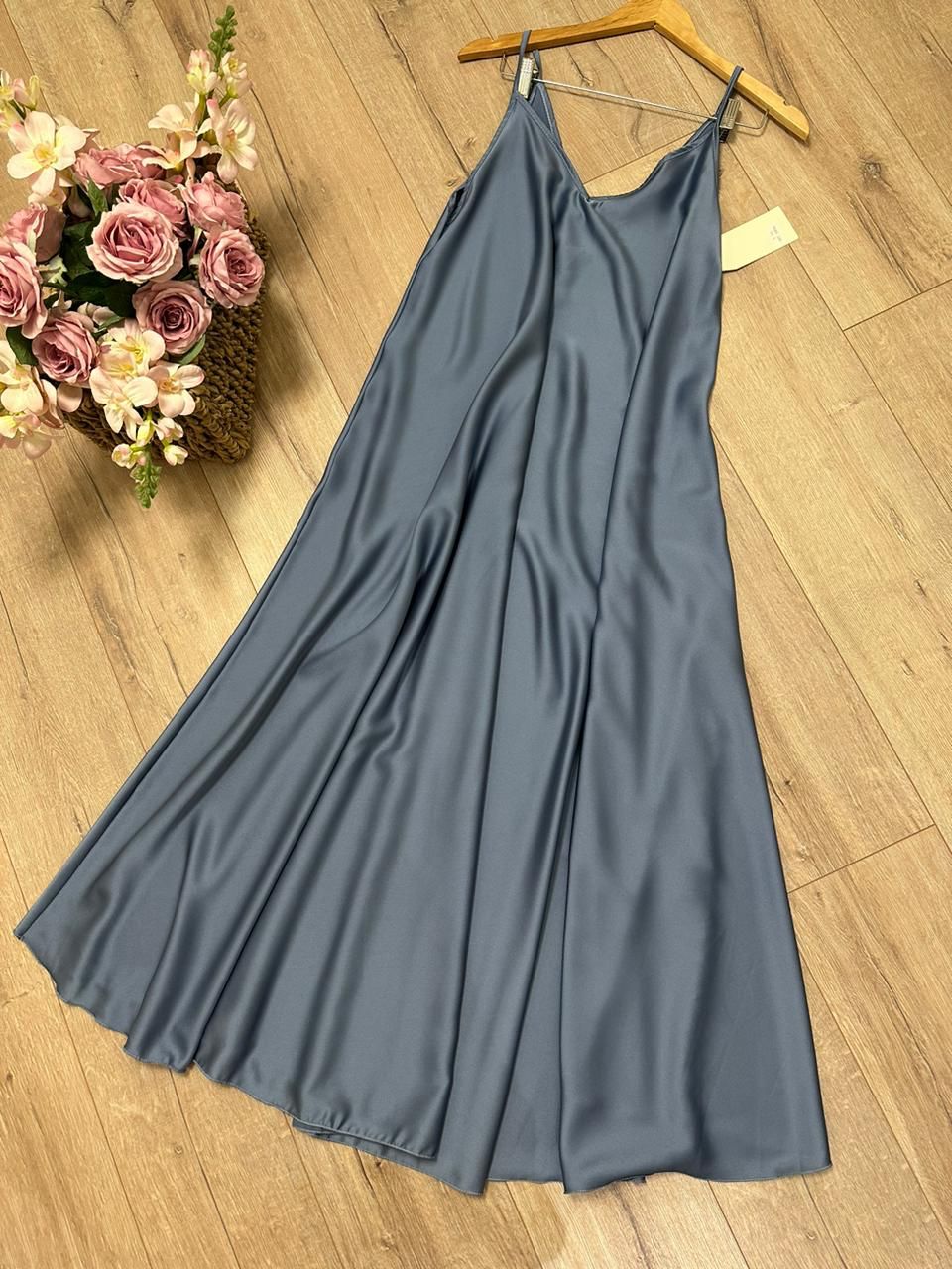 Fustan saten oversize