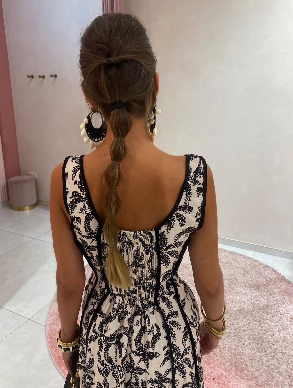 Fustani lino floral