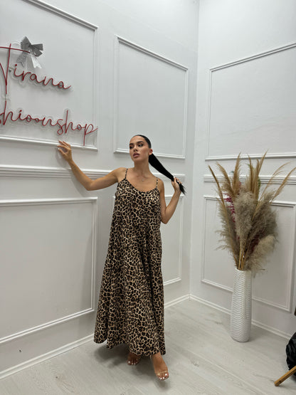 Fustan leopard oversize