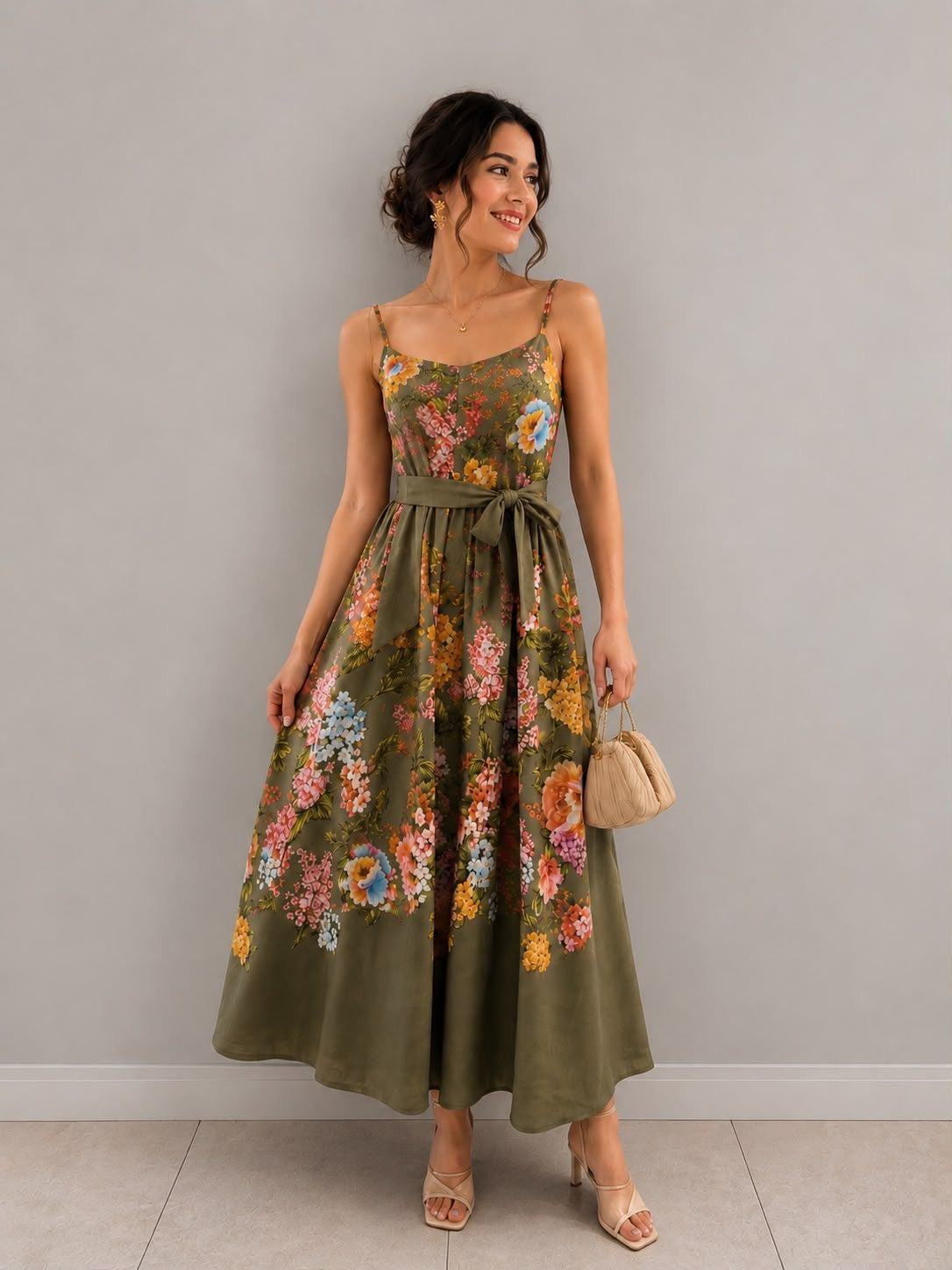 Fustani lino floral