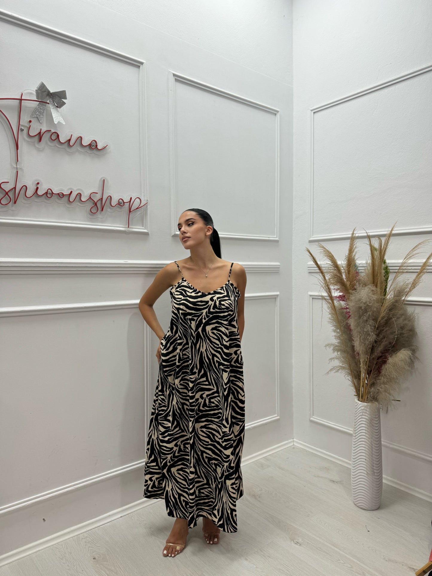 Fustan leopard oversize