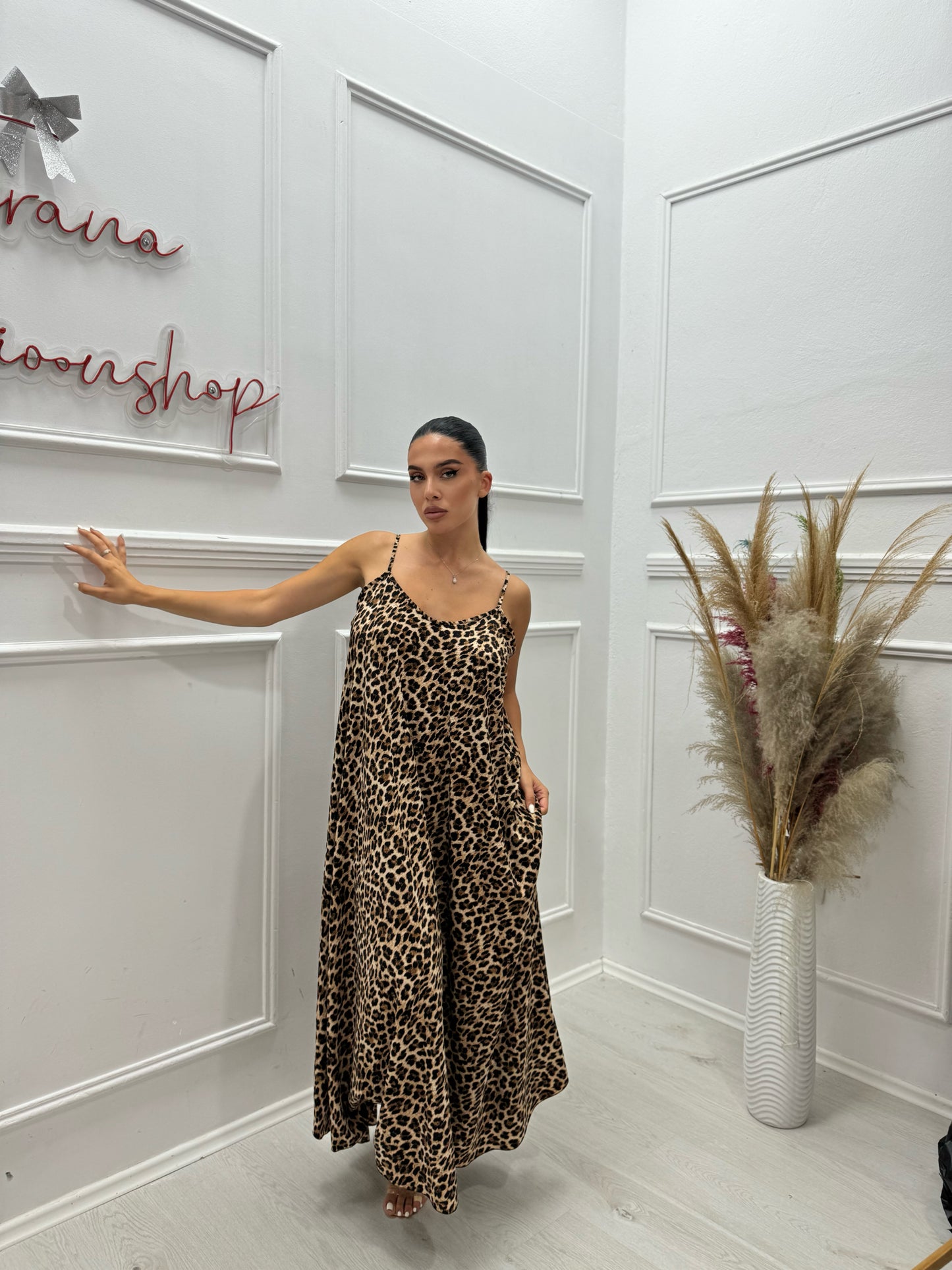 Fustan leopard oversize