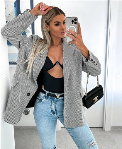 Xhaket oversize stof