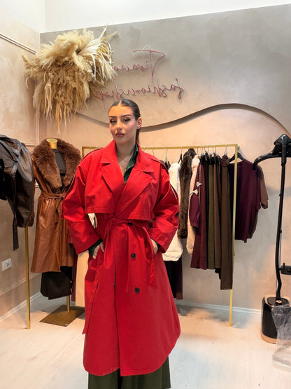 Trench coat i gjate me astar