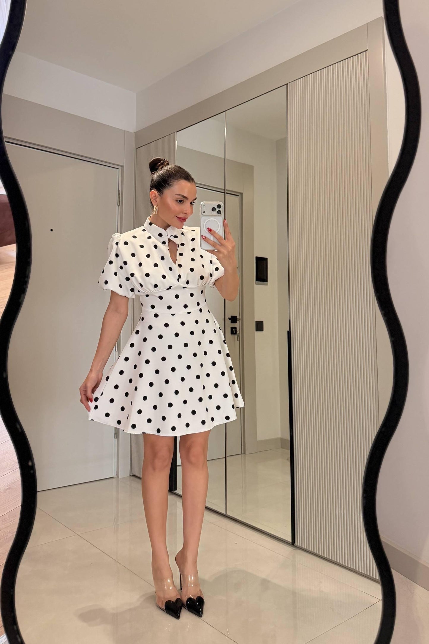 Short polka dress