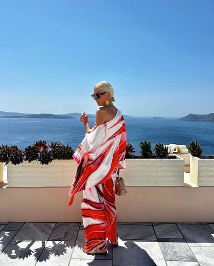 “Olivia oversize saten set”