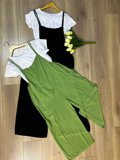 Jumpsuit lino bashke me bluzen